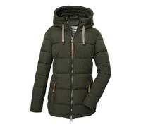 G.I.G.A. DX Winter-Daunenjacke GW 12 mit Kapuze (wasserabweisend, winddicht, atmungsaktiv) dunkelolivgrün Damen, Größe 40