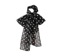 G-LIKE Damen Seidenschal Sommer Halstuch - Chinesische Luxuriöse 100% Echte Maulbeerseide Naturfaser Seidentuch Frühling Herbst Leichte Lange Schals Sonnenschutz Kopftuch - 180 x 30 cm (Schwarz)