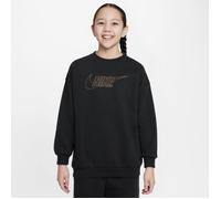 G NSW CLUB FLC BF CREW LS SHNE XL BLACK/METALLIC GOLD