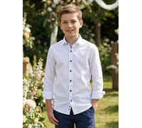 G.O.L.® FINEST COLLECTION Hemd - Super Slim fit - in Weiß - Größe 170 | Kinder Blusen Hemden