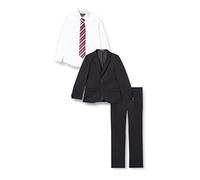 G.O.L. Jungen Bekleidungsset 4-tlg. Anzug, bestehend aus Sakko, Hose, Hemd, Krawatte, Gr. 146, Schwarz (black 2)