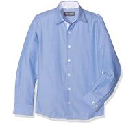 G.O.L. Jungen Slim Fit Hemden Hemd mit Kentkragen, Slimfit, Einfarbig, Gr. 176, Blau (bleu 10)