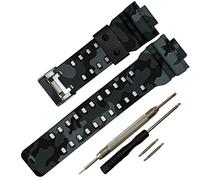 G-Shock replacement watch bands for Casio G-Shock GLS-8900/GW-8900/GA-110/GA-100C/GA-120/GD-110/GLS-100(Military Grey)