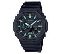 Casio Uhren GA-2100RC-1AER G-Shock Classic AnaDigi Herrenuhr Schwarz/Hellblau