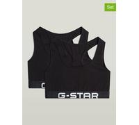 G-STAR Racerback Bralette 2er-Pack Schwarz XL black D29432-01-990-XL