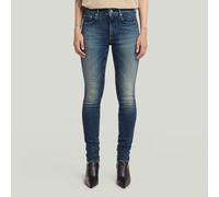 5-Pocket-Jeans G-STAR "3301 Skinny Jeans", Damen, Gr. 25, Länge 30, antique faded zircon, Obermaterial: 94% Baumwolle, 4% Elastomultiester, 2% Elasthan, Jeans 5-Pocket-Jeans (55340100-25) antique fade