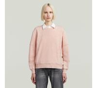 Sweatshirt G-STAR "Washed 3D Sleeve A line", Damen, Gr. S (36), liquid pink smokey gd, Sweatware, Obermaterial: 100% Baumwolle, washed, casual, regular fit normal, Rundhals, Langarm Rippbündchen, Swea