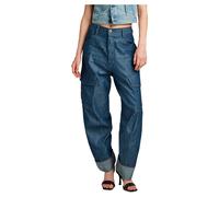 Cargohose G-STAR "Cargo 3D Boyfriend Hose", Damen, Gr. 25, Länge 28, raw denim, Obermaterial: 82% Baumwolle, 18% Polyester, Hosen Cargohose (84218439-25) raw denim