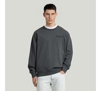 Longpullover G-STAR "90s Logo Sweatshirt", Herren, Gr. XL, petrol, Obermaterial: 100% Baumwolle, Pullover Longpullover (99159814-XL) petrol