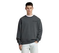 Longpullover G-STAR "90s Logo Sweatshirt", Herren, Gr. M, petrol, Obermaterial: 100% Baumwolle, Pullover Longpullover (99159814-M) petrol