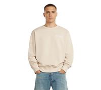 Longpullover G-STAR "90s Logo Sweatshirt", Herren, Gr. M, weißbait, Obermaterial: 100% Baumwolle, Pullover Longpullover (92495333-M) weißbait