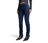 5-Pocket-Jeans G-STAR "Ace 2.0 Slim Straight Jeans", Damen, Gr. 24, Länge 30, worn in aster blau, Obermaterial: 2% Elasthan, Jeans 5-Pocket-Jeans (19646138-24) worn in aster blau