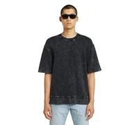 Longpullover G-STAR "Acid Wash Loose Sweater", Herren, Gr. M, acid dk schwarz, Obermaterial: 100% Baumwolle, Pullover Longpullover (97207039-M) acid dk schwarz