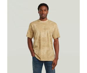 G-STAR Allover Print T-Shirt Mehrfarbig XXS cream archival texture D28589-E400-J184-XXS
