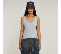 G-STAR Asymmetrical Zip Slim Tanktop Hellblau S plein air D26226-D275-H001-S