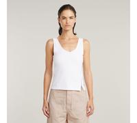G-star Asymmetrical Slim ärmelloses T-shirt S White