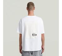 T-Shirt G-STAR "Back Applique Relaxed T-Shirt", Damen, Gr. S, weiß, Obermaterial: 100% Baumwolle, Shirts T-Shirt (51313769-S) weiß