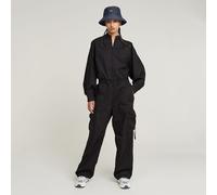 Jumpsuit G-STAR "Balloon Jumpsuit", Damen, Gr. M, Normalgrößen, dk schwarz, Obermaterial: 65% Baumwolle, 35% Polyester, Overalls Jumpsuit (96222705-M) dk schwarz