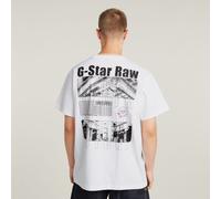 G-STAR Barcode Back Graphic Loose T-Shirt Weiß XL white D25976-C784-110-XL