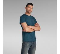 T-Shirt G-STAR "Base-S T-Shirt", Herren, Gr. M (48/50), blau (legion blau htr), Obermaterial: 100% Baumwolle, modisch, normal, Rundhals, Kurzarm, Shirts (49562107-M) legion blau htr