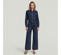 Jumpsuit G-STAR "Belted 3D Loose Jumpsuit", Damen, Gr. XS, Normalgrößen, worn in eclipse, Obermaterial: 100% Baumwolle, Overalls Jumpsuit (50336429-XS) worn in eclipse