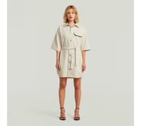 G-STAR Belted Army Hemdkleid Beige XXS Whitebait Garment Dyed D28401-E078-B601-XXS