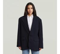 Jackenblazer G-STAR "Big Boyfriend Oversized Blazer", Damen, Gr. S, salute, Obermaterial: 75% Polyester, 14% Lyocell, 8% Wolle, 3% Elasthan, Blazer (22773538-S) salute