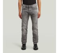 Regular-fit-Jeans G-STAR "Biker Patched Slim Jeans", Herren, Gr. 30, Länge 34, sun faded gunmetal, Obermaterial: 79% Baumwolle, 20% Baumwolle, 1% Elasthan, Jeans (97383120-30) sun faded gunmetal