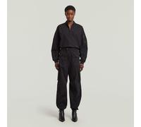 Jumpsuit G-STAR "Bomber Jumpsuit", Damen, Gr. L, Normalgrößen, dk schwarz, Obermaterial: 65% Baumwolle, 31% Polyimid, 4% Elasthan, Overalls Jumpsuit (82150447-L) dk schwarz
