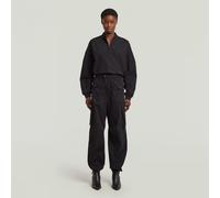 Jumpsuit G-STAR "Bomber Jumpsuit", Damen, Gr. XS, Normalgrößen, dk schwarz, Obermaterial: 65% Baumwolle, 31% Polyimid, 4% Elasthan, Overalls Jumpsuit (82150447-XS) dk schwarz