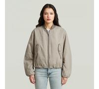 Bomberjacke G-STAR "Bomber Padded Jacke", Damen, Gr. L, beige (elephant skin gd), Obermaterial: 70% Baumwolle, 30% Baumwolle, Jacken Bomberjacke (30899841-L) elephant skin gd