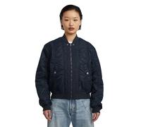 G-Star Raw Bomberjacke mit Stehkragen und Eingrifftaschen in Dunkelblau, Größe S