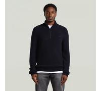 Longpullover G-STAR "Boucle Skipper Knit", Herren, Gr. XXL, dk patriot blau, Obermaterial: 72% Polyester, 20% Polyamid, 8% Viskose, Pullover Longpullover (11783522-XXL) dk patriot blau