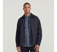 Langarmshirt G-STAR "Boxy Fit Hemd", Damen, Gr. XL, raw denim, Obermaterial: 100% Baumwolle, Shirts Langarmshirt (12356555-XL) raw denim