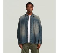 G-STAR Boxy Fit Overshirt Dunkelblau L antique faded blueschist D23007-E358-H938-L