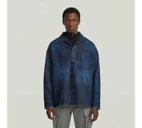 G-STAR Boxy Fit Overshirt Dunkelblau S faded cerulean skin D23007-D490-H789-S