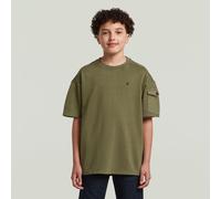 G-STAR Boys Army Tee Pocket Grün 12 four leaf clover D29813-01-H871-12