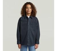 Langarmshirt G-STAR "Boys Boxy Fit Hemd", Jungen, Gr. 16, salute, Obermaterial: 97% Baumwolle, 3% Elasthan, Shirts Langarmshirt (37657926-16) salute