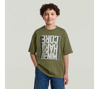 G-STAR Boys Oversized T-Shirt Grün 12 four leaf clover D29766-01-H871-12