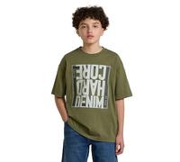G-STAR Boys Oversized T-Shirt Grün 12 four leaf clover D29766-01-H871-12