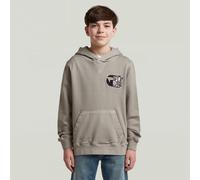 G-STAR Boys Premium Core Hoodie Sweatshirt Grau 10 grey alloy D29807-01-G276-10