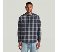 G-star Bristum 2.0 Langarmhemd M Ash Blue Toby Check