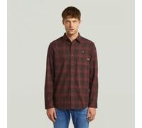 G-STAR Bristum 2.0 Slim Hemd Mehrfarbig M chocolate plum arthur check D23553-D748-H619-M