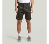 Chinoshorts G-STAR "Bronson 3.0 Slim Chino Short", Herren, Gr. 32, asfalt, Obermaterial: 97% Baumwolle, 3% Elasthan, Hosen Chinoshorts (64550802-32) asfalt