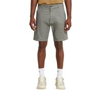 Chinoshorts G-STAR "Bronson 3.0 Slim Chino Shorts", Herren, Gr. 40, Normalgrößen, gs grau, milk dobby, Obermaterial: 88% Baumwolle, 9% Hanf, 3% Elasthan, Hosen Chinoshorts (16337545-40) gs grau, milk
