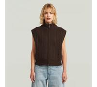 G-star Cable Weste S Deep Brown