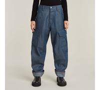 Cargohose G-STAR "Cargo 3D Boyfriend Hose", Damen, Gr. 26, Länge 28, raw denim, Obermaterial: 82% Baumwolle, 18% Polyester, Hosen Cargohose (84218439-26) raw denim