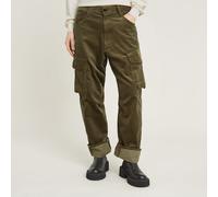 G-Star RAW Damen Cargo Cord 3D Boyfriend Hose, Grün (Dark Olive D23221-D405-C744), 25