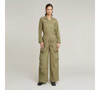 Jumpsuit G-STAR "Cargo Jumpsuit", Damen, Gr. M, Normalgrößen, ensis grün, Obermaterial: 65% Baumwolle, 35% Polyester, Overalls Jumpsuit (20007325-M) ensis grün