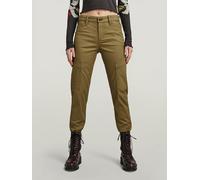 Cargohose G-STAR RAW "Slim Cargo pant" Gr. 29, Länge 32, grün (dark olive) Damen Hosen High-Waist-Hosen (60628860-29)